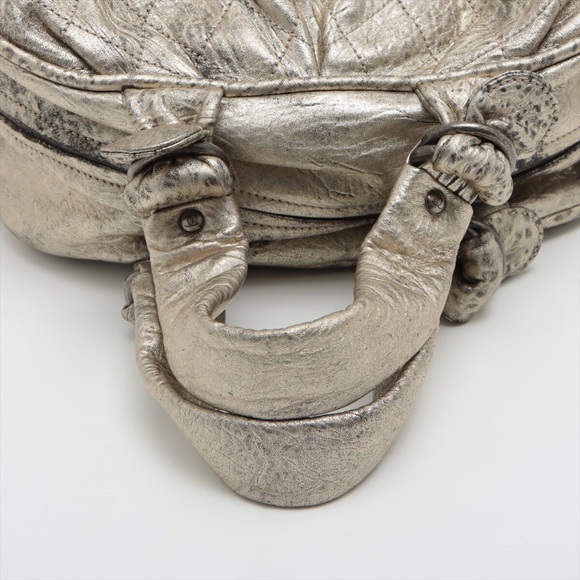 Chanel Matelasse Leather Hand bag Gold Silver Metal Fittings 11XXXXXX - Picture 3 of 5